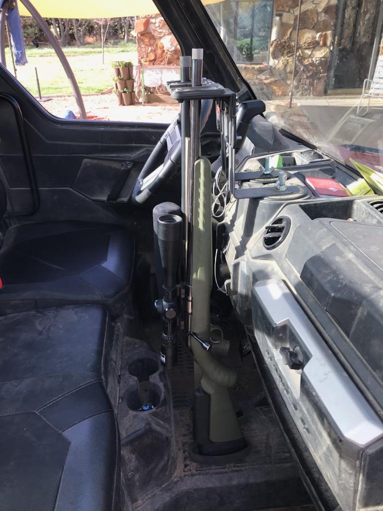 1 Innovative Polaris Ranger 1000 Cup Holder Gun Rack Mount The Gun Grabber