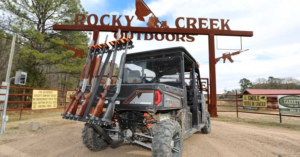 Versatile 2" Rear Trailer Hitch Mount Gun Rack The Gun Grabber