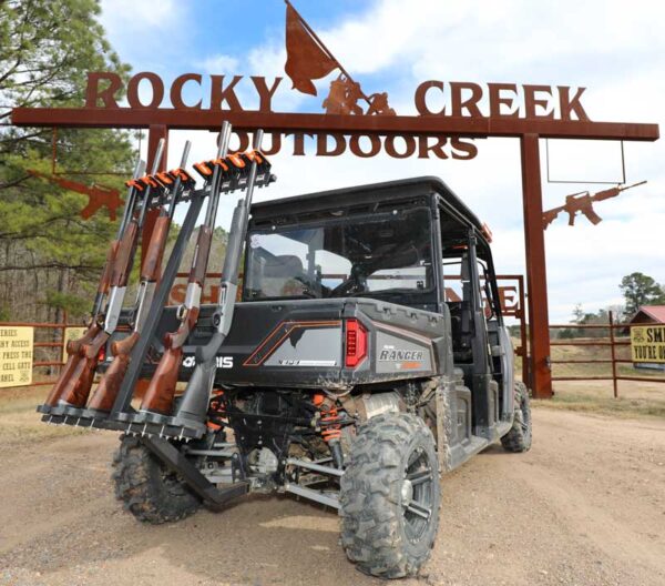 Versatile 2" Trailer Hitch Mount Gun Rack The Gun Grabber