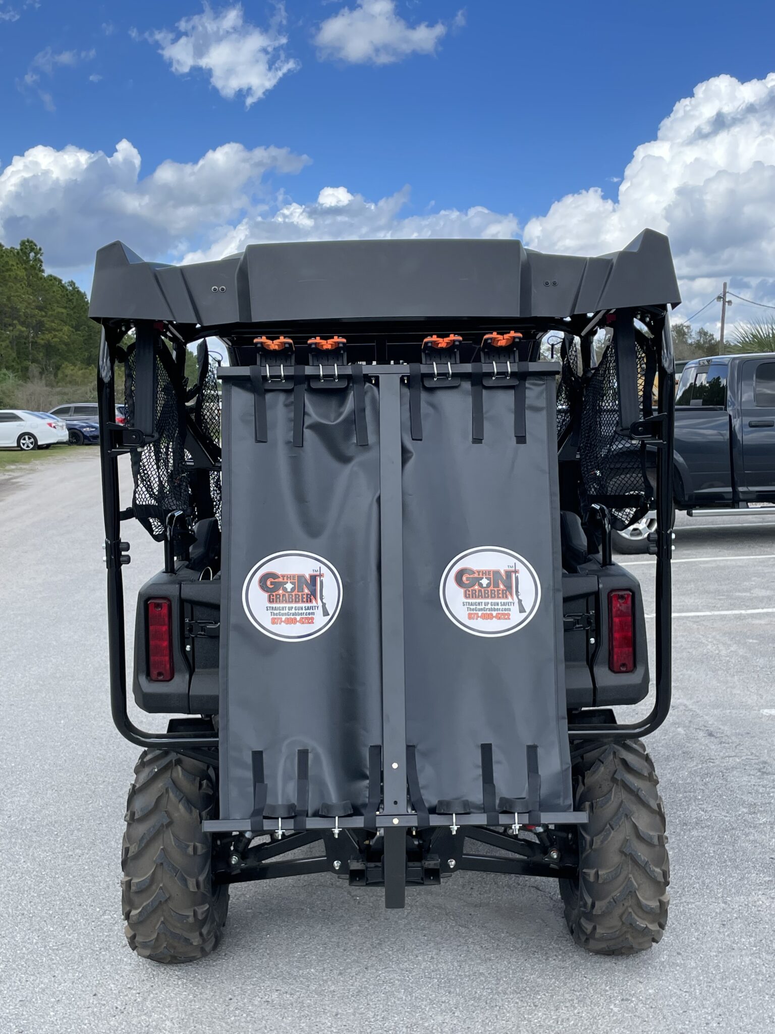 Versatile 2" Rear Trailer Hitch Mount Gun Rack The Gun Grabber